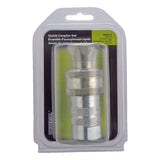 Apache Steel 1/2 in. D X 1/2 in. D Hydraulic Coupler 1 pk