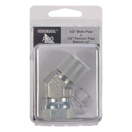 Apache Steel 1/2 in. D X 1/2 in. D Hydraulic Adapter 1 pk