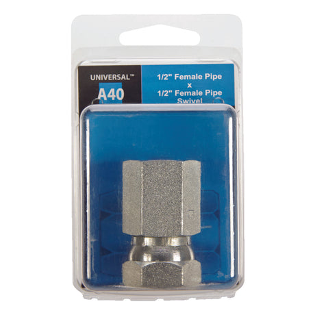 Apache Steel 1/2 in. D X 1/2 in. D Hydraulic Adapter 1 pk