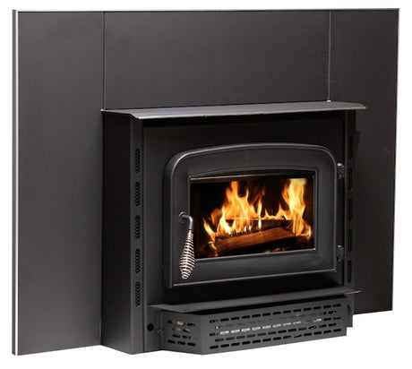 Ashley Hearth AW1820E Wood Stove Insert, Plate Steel, Metallic Black