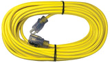 PowerZone ORP511725 Extension Cord, 14 AWG Cable, 25 ft L, 15 A, 125 V, Yellow