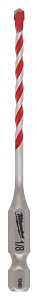 Milwaukee SHOCKWAVE 48-20-9000 Drill Bit, 1/8 in Dia, 3-1/2 in OAL, Wide Flute, 1/4 in Dia Shank, Hex Shank