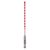Milwaukee SHOCKWAVE 48-20-9001 Drill Bit, 5/32 in Dia, 6 in OAL, Wide Flute, 1/4 in Dia Shank, Hex Shank
