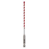 Milwaukee SHOCKWAVE 48-20-9001 Drill Bit, 5/32 in Dia, 6 in OAL, Wide Flute, 1/4 in Dia Shank, Hex Shank
