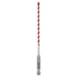 Milwaukee SHOCKWAVE 48-20-9001 Drill Bit, 5/32 in Dia, 6 in OAL, Wide Flute, 1/4 in Dia Shank, Hex Shank