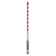Milwaukee SHOCKWAVE 48-20-9006 Drill Bit, 3/16 in Dia, 6 in OAL, Wide Flute, 1/4 in Dia Shank, Hex Shank