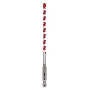 Milwaukee SHOCKWAVE 48-20-9006 Drill Bit, 3/16 in Dia, 6 in OAL, Wide Flute, 1/4 in Dia Shank, Hex Shank