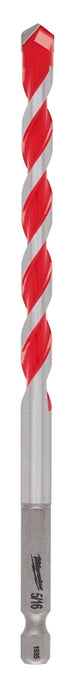 Milwaukee 48-20-9016 Drill Bit, 5/16 in Dia, 6 in OAL, Wide Flute, 1/4 in Dia Shank, 3-Flat Shank
