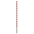 Milwaukee 48-20-9022 Drill Bit, 3/8 in Dia, 12 in OAL, Wide Flute, 3/8 in Dia Shank, 3-Flat Shank