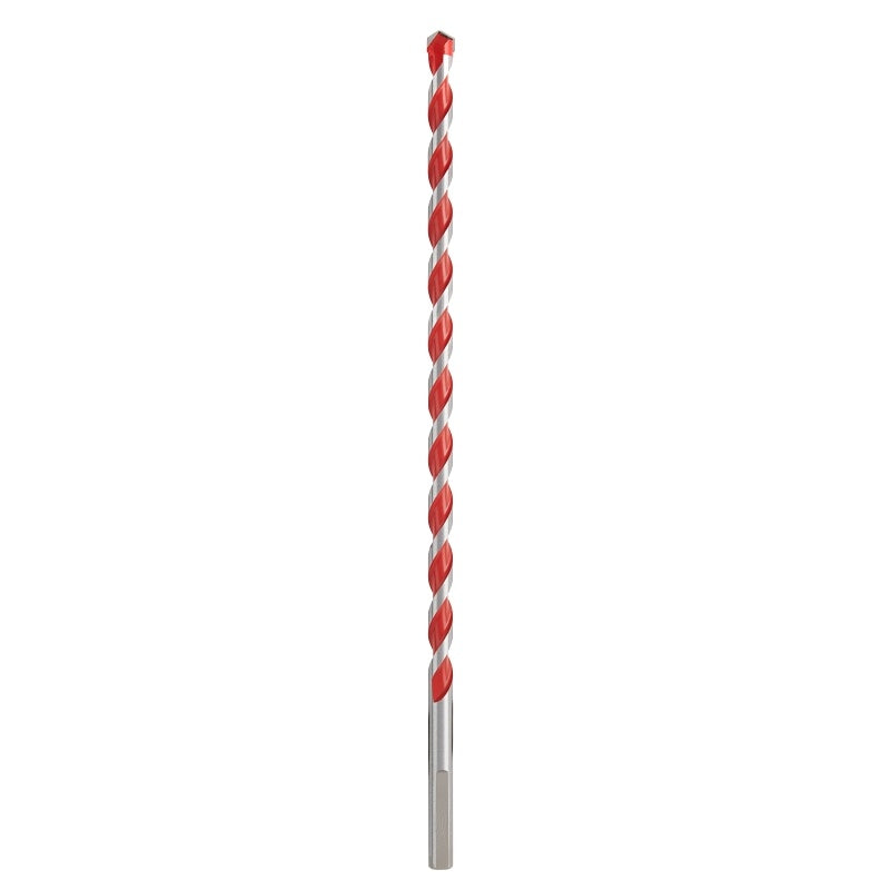 Milwaukee 48-20-9022 Drill Bit, 3/8 in Dia, 12 in OAL, Wide Flute, 3/8 in Dia Shank, 3-Flat Shank