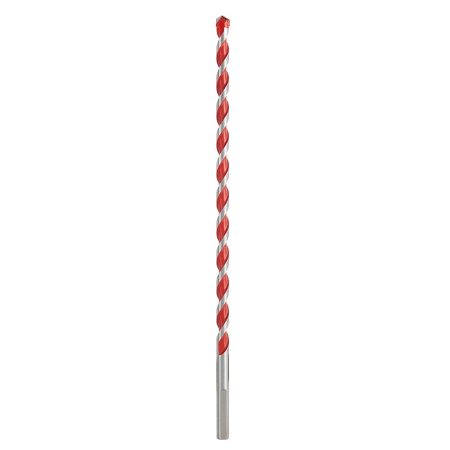 Milwaukee 48-20-9022 Drill Bit, 3/8 in Dia, 12 in OAL, Wide Flute, 3/8 in Dia Shank, 3-Flat Shank