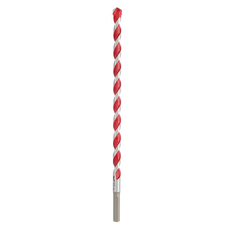 Milwaukee 48-20-9031 Drill Bit, 1/2 in Dia, 12 in OAL, Wide Flute, 3/8 in Dia Shank, 3-Flat Shank