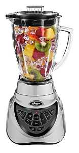 Oster Pro 500 Series BLSTTA-C00-026 Blender, 47.3 oz Bowl, 900 W, 7-Speed, Stainless Steel, Gray, Glass Bowl