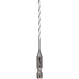 Milwaukee SHOCKWAVE 48-20-8880 Drill Bit, 1/8 in Dia, 3-1/2 in OAL, Multi-Material, Twist Flute, 1/4 in Dia Shank, Pack of 3