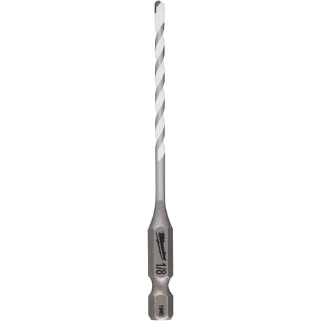 Milwaukee SHOCKWAVE 48-20-8880 Drill Bit, 1/8 in Dia, 3-1/2 in OAL, Multi-Material, Twist Flute, 1/4 in Dia Shank, Pack of 3