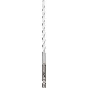 Milwaukee SHOCKWAVE 48-20-8886 Drill Bit, 1/4 in Dia, 6 in OAL, Multi-Material, Twist Flute, 1/4 in Dia Shank, Pack of 3