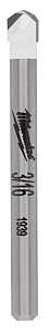 Milwaukee 48-20-8991 Drill Bit, 3/16 in Dia, 2 in OAL, 1/8 in Dia Shank, Round Shank