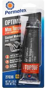 Permatex 27036 Gasket Maker, Gray, 3.35 oz Tube, Paste, Mild