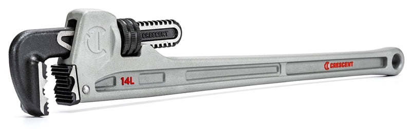 Crescent CAPW14L Pipe Wrench, 0 to 2-3/8 in Jaw, 14 in L, Aluminum, Powder-Coated, Long Handle