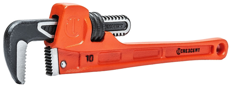 Crescent CIPW10S Pipe Wrench, 0 to 1.9 in Jaw, 10 in L, Slim Jaw, Cast Iron/Steel, Powder-Coated