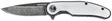 Crescent CPK325A Pocket Knife, 3-1/4 in L Blade, 1 in W Blade, D2 Steel Blade, Straight, Ergonomic Handle, Silver Handle