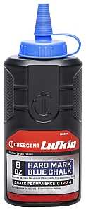 Crescent Lufkin HardMark Series CB08BA Advanced Chalk Refill, Blue, 8 oz Bottle, Pack of 4