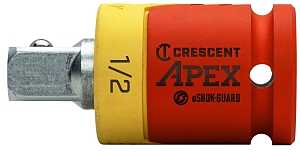 Crescent APEX eSHOK-GUARD Series CAEAD332 Socket Isolator Extension, 1/2 in Drive, Square Drive, 2-5/8 in L