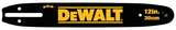 DEWALT DWZCSB12 Chainsaw Bar, 12 in L Bar, 0.043 in, 3/8 in TPI/Pitch, For: DCCS620 12 in Cordless 20 V MAX Chainsaws