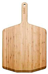 Ooni UU-P08200 Pizza Peel and Serving Board, Bamboo Blade, Brown Handle