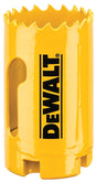 DEWALT DAH180022 Hole Saw, 1-3/8 in Dia, 1-3/4 in D Cutting, 5/8-18 Arbor, 4/5 TPI, HSS Cutting Edge