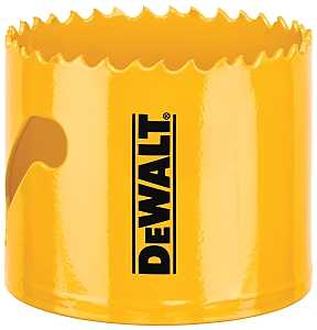 DEWALT DAH180038 Hole Saw, 2-3/8 in Dia, 1-3/4 in D Cutting, 5/8-18 Arbor, 4/5 TPI, HSS Cutting Edge