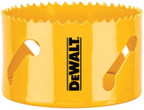 DEWALT DAH180052 Hole Saw, 3-1/4 in Dia, 1-3/4 in D Cutting, 5/8-18 Arbor, 4/5 TPI, HSS Cutting Edge