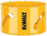 DEWALT DAH180056 Hole Saw, 3-1/2 in Dia, 1-3/4 in D Cutting, 5/8-18 Arbor, 4/5 TPI, HSS Cutting Edge