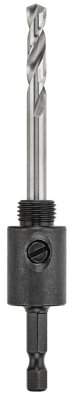 DEWALT DAH9141PBM Hole Saw Arbor, 1/2-20 Thread, 1/4 in Shank, Hex Shank