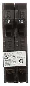 Siemens Q1515NC Circuit Breaker, QT, 15 A, 1 -Pole, 120 V, Plug Mounting