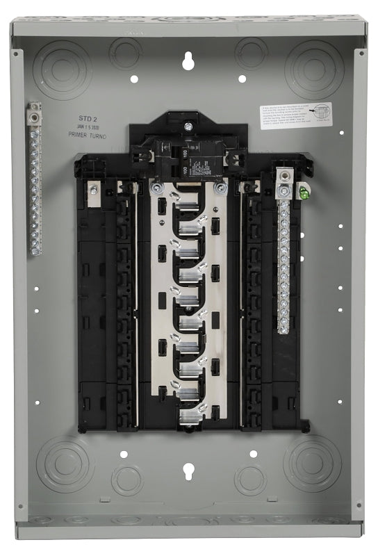 Siemens SN SN2020B1100 Assembled Load Center, 100 A, 20 -Space, 20 -Circuit, Main Breaker, Plug-On Neutral, Gray