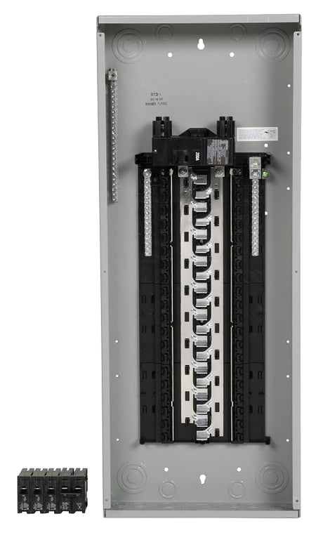 Siemens SN SN4040B1200P1 Assembled Load Center, 200 A, 40 -Space, 40 -Circuit, Main Breaker, Plug-On Neutral, Gray