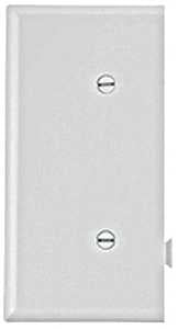 Eaton Cooper Wiring STE14W Wallplate, 2-9/16 in L, 4.84 in W, 1 -Gang, Polycarbonate, White, High-Gloss