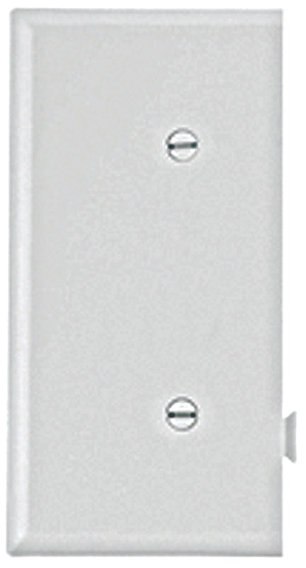 Eaton Cooper Wiring STE14W Wallplate, 2-9/16 in L, 4.84 in W, 1 -Gang, Polycarbonate, White, High-Gloss