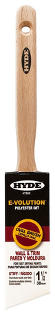 Hyde 47320 Paint Brush, Oval Brush, 1-1/2 in L Bristle, Polyester Bristle, 6/PK