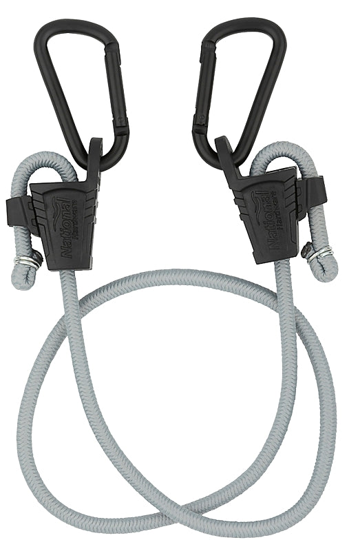 National Hardware N263-081 Adjustable Bungee, 40 in L, Black, S-Hook End