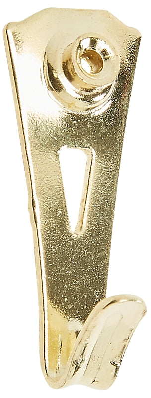 National Hardware Professional Series N260-076 Picture Hanger, 25 lb, Steel, Brass, 13/32 in Projection
