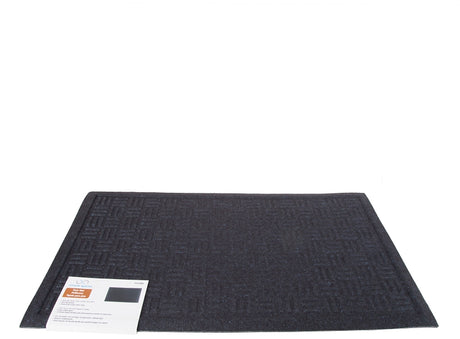 Simple Spaces 06ABSHE-11-3L Door Mat, 30 in L, 18 in W, Non-Woven Surface, Blue