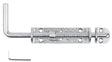 National Hardware N109-212 Slide Bolt, 1-9/16 in Bolt Head, Steel, Zinc