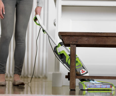 Bissell CrossWave 1785 Wet and Dry Vacuum, 28 oz, Pleated, Chacha Lime/Titanium/White