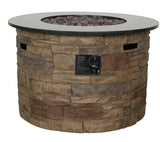 Seasonal Trends 52074 Morgan Hill Fire Table, 36 in W, Round Table