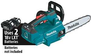 Makita XCU08Z Brushless Chainsaw, Tool Only, 18 V, Lithium-Ion, 14 in L Bar, 3/8 in Pitch, 90PX, 90PX Chain