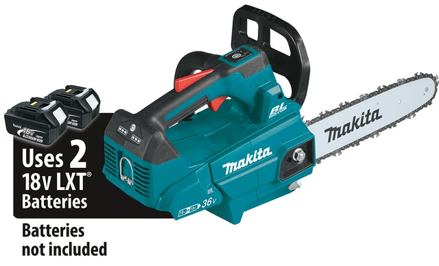 Makita XCU08Z Brushless Chainsaw, Tool Only, 18 V, Lithium-Ion, 14 in L Bar, 3/8 in Pitch, 90PX, 90PX Chain