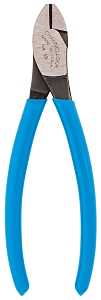 Channellock E336 Diagonal Lap Joint Cutting Plier, 6.01 in OAL, Blue Handle, Dipped Handle, 3/4 in W Jaw, 9/16 in L Jaw