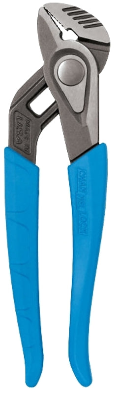 Channellock SpeedGrip Series 428X Tongue and Groove Plier, 8.45 in OAL, 1.2 in Jaw, Non-Slip Adjustment, Blue Handle